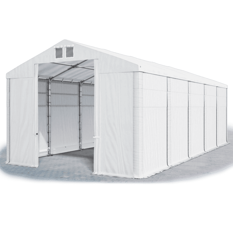 Skladovací stan (oceľ + pvc) 6x12x4m