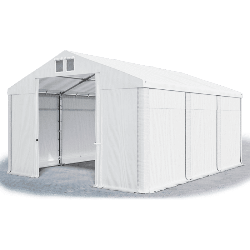 Skladovací stan (oceľ + pvc) 4x6x3m