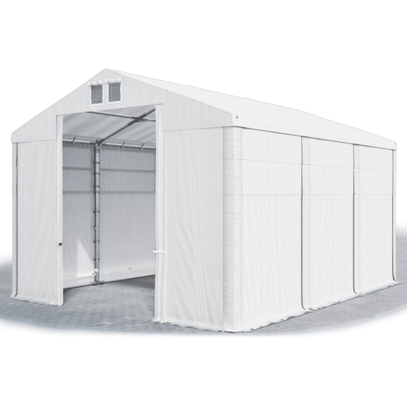 Skladovací stan (oceľ + pvc) 4x6x4m