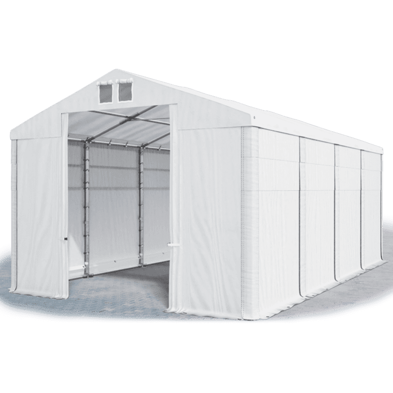 Skladovací stan (oceľ + pvc) 6x8x4m