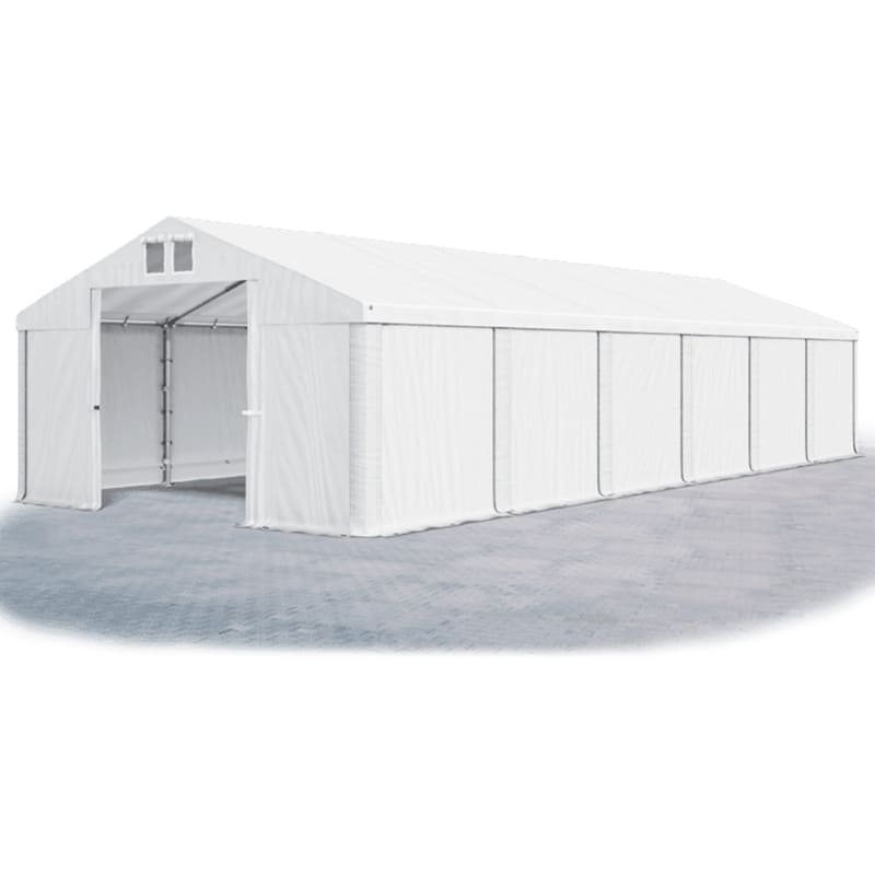 Skladovací stan (oceľ + pvc) 4x12x2m