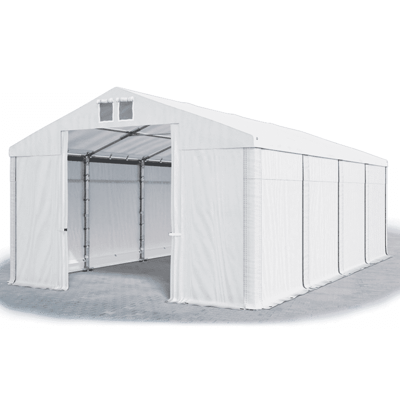 Skladovací stan (oceľ + pvc) 6x8x3m