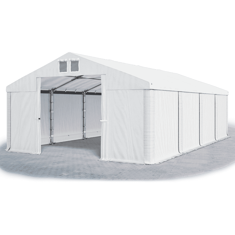 Skladovací stan (oceľ + pvc) 8x8x2m