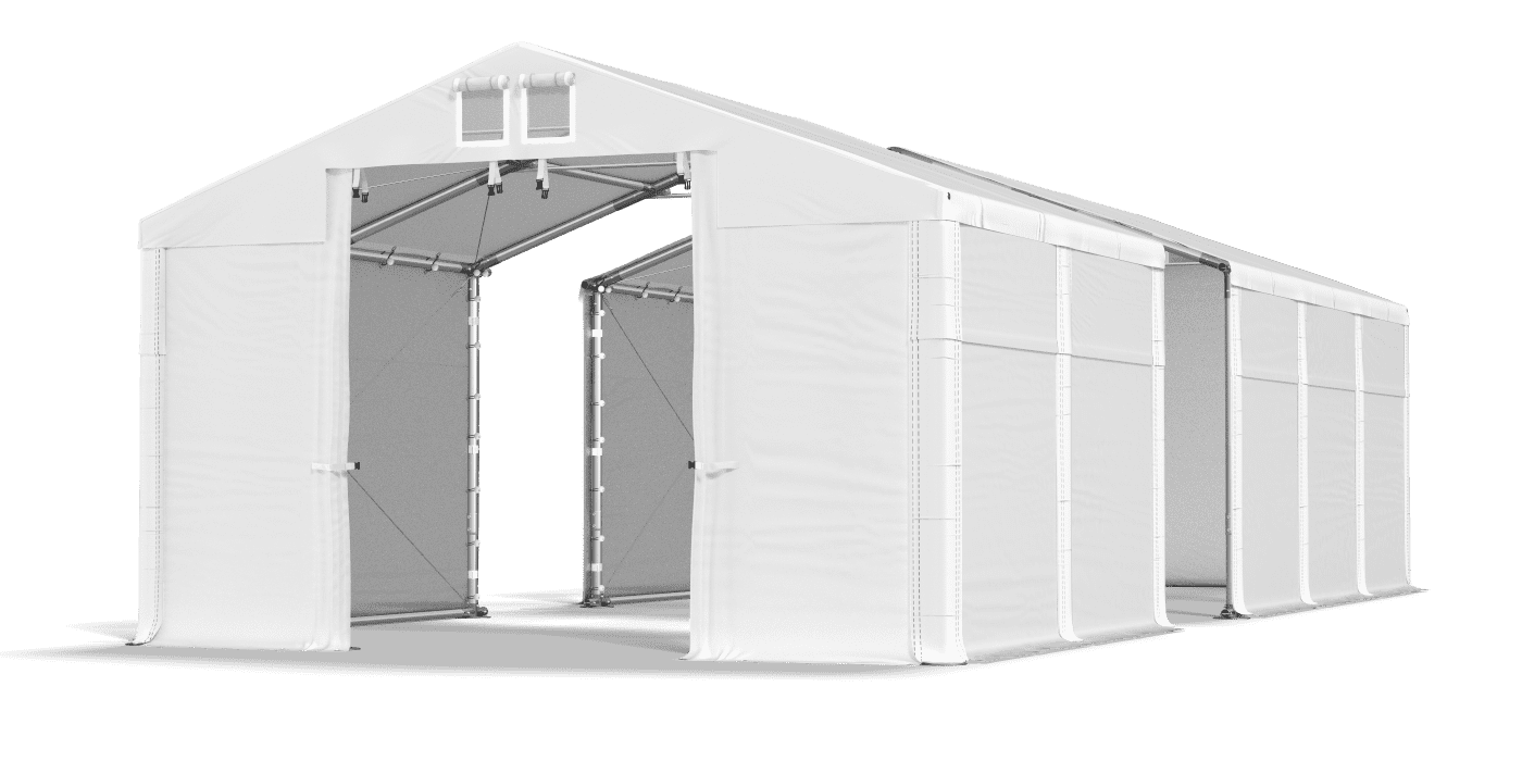 Skladovacie stany - Oceľ + PVC SFR 8x16x3m